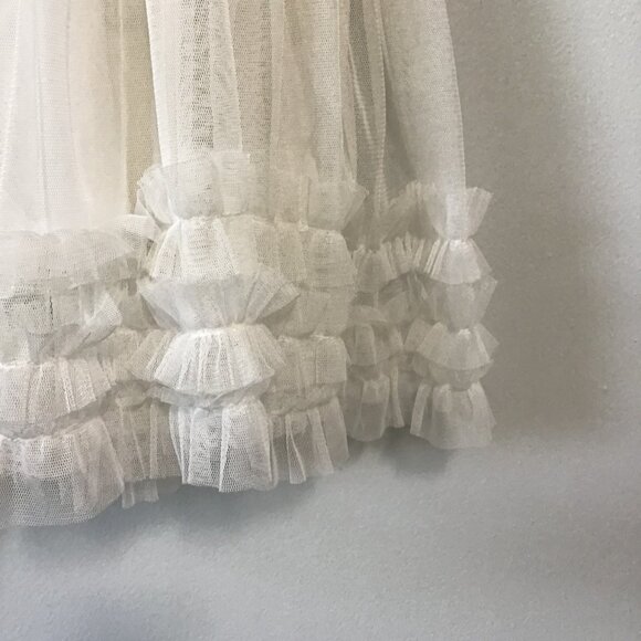 Talia Benson Sheer Tiered Midi Skirt with Ruffled Hemline Size S - Picture 7 of 10
